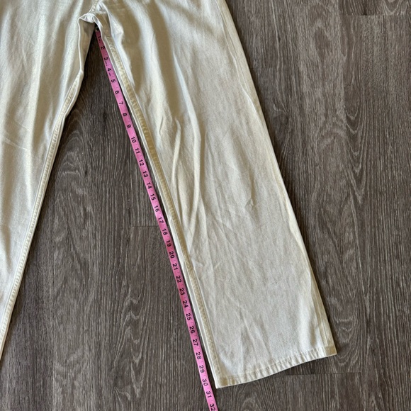 Zara White & Gold iridescent Jeans - Picture 5 of 8